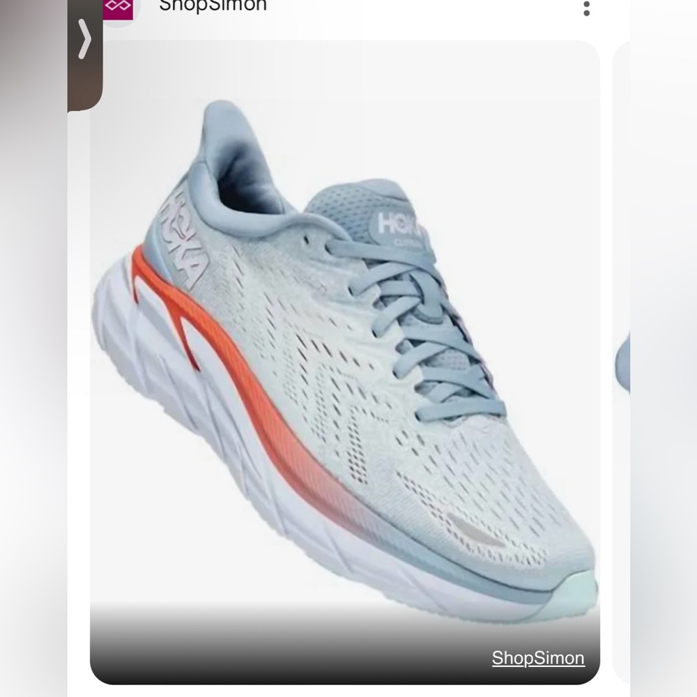 Hoka Clifton 8 blue fog